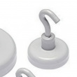 Magnetic hook, Flat, super strong- 3,5 kg, SMALL POWER HOOK, Ø 2,5 cm