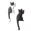 Magnetic hooks / Large magnets, Set of 2, KITTY CAT, 4,5 x H 13,5 cm, Black / White Magnetic hooks / Large magnets, Set of 2, KITTY CAT, 4,5 x H 13,5 cm, Black / White