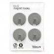 Magnet Hooks, Set of 4, Super strong SOLID, Ø 3,5 cm
