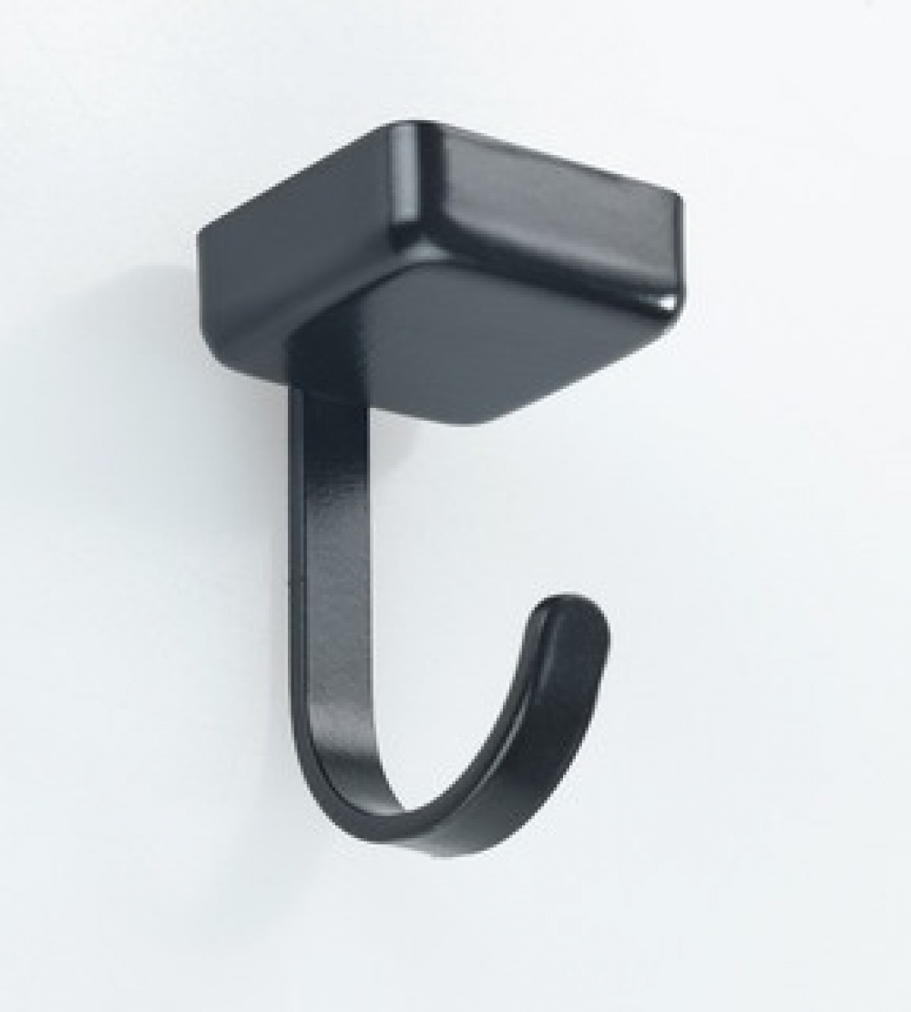 Magnetic under the shelf hooks , Set of 6, JET, 2 x 2 x H3,9 cm, Black in the group Storage / Magnets and adhesives / Magnetic Hooks at SmartaSaker.se (42071)