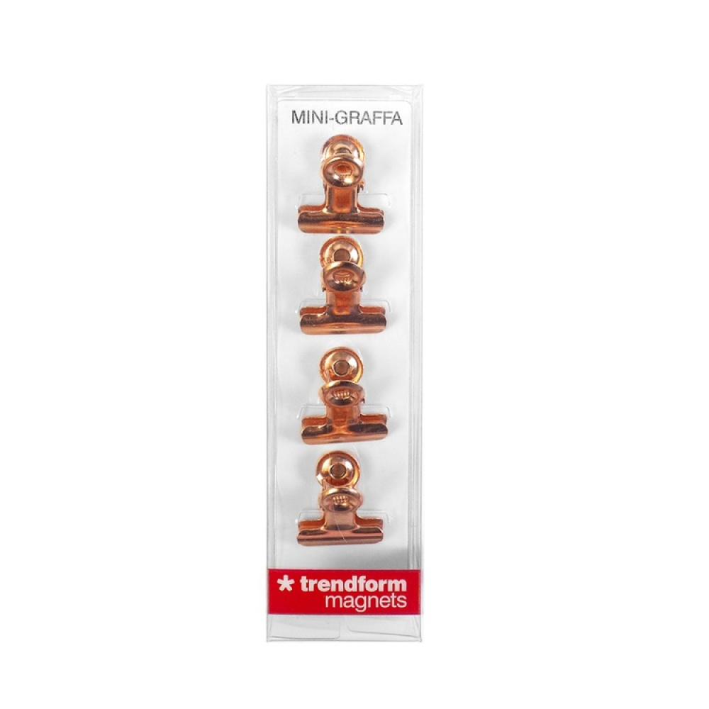 Magnetic clip, Set of 4, MINI-GRAFFA, 2 x 2 x H 1,6 cm in the group Storage / Magnets and adhesives at SmartaSaker.se (42083)