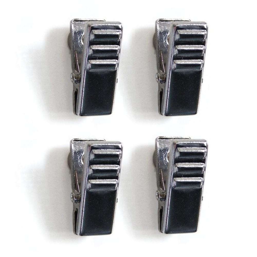 Magnetic clips, Set of 4, CLIPPER, 1 x H 2,5 cm, chrome-plated in the group Storage / Magnets and adhesives / Magnetic storage at SmartaSaker.se (42085)