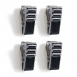 Magnetic clips, Set of 4, CLIPPER, 1 x H 2,5 cm, chrome-plated Magnetic clips, Set of 4, CLIPPER, 1 x H 2,5 cm, chrome-plated