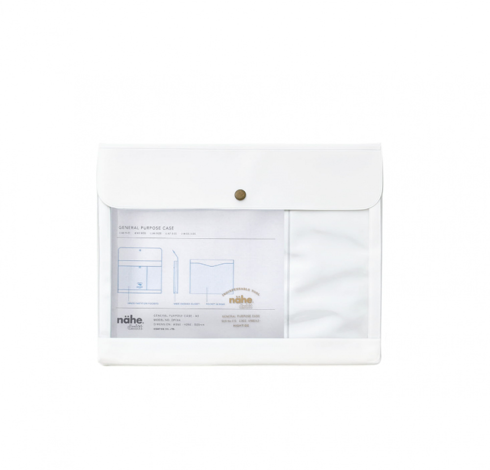 Mapp A5, GENERAL PURPOSE CASE, 26 x 20 cm, Nähe, Vit in the group Storage / Office supplies at SmartaSaker.se (42100)