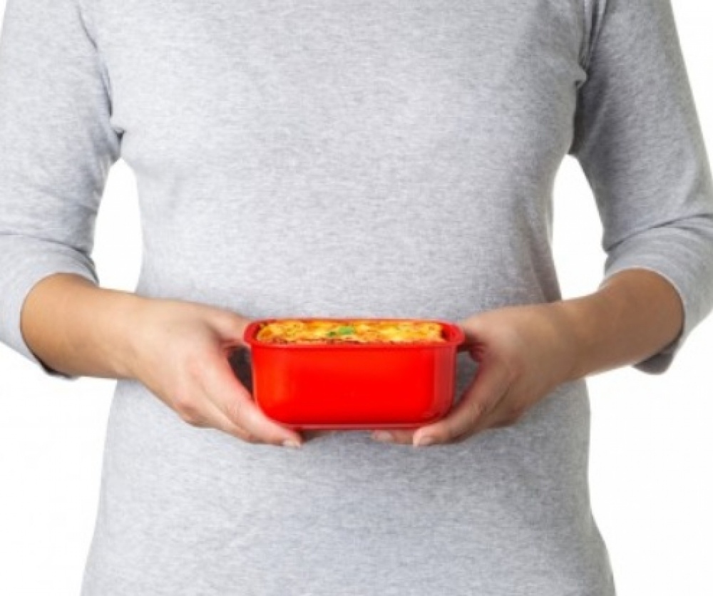 Lunch box, MICROWAVE RECTANGULAR SMALL, 14,5 x 11 x H 8 cm, Red in the group Storage / Kitchen storage / Food containers / Plastic at SmartaSaker.se (42112)