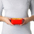 Lunch box, MICROWAVE RECTANGULAR SMALL, 14,5 x 11 x H 8 cm, Red Lunch box, MICROWAVE RECTANGULAR SMALL, 14,5 x 11 x H 8 cm, Red
