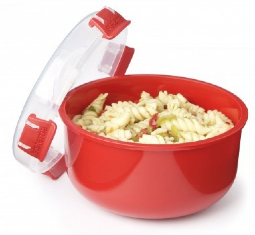 Lunch box, MICROWAVE ROUND, Ø15,6 x H 9,5 cm, Red in the group Storage / Kitchen storage / Food containers / Plastic at SmartaSaker.se (42113)