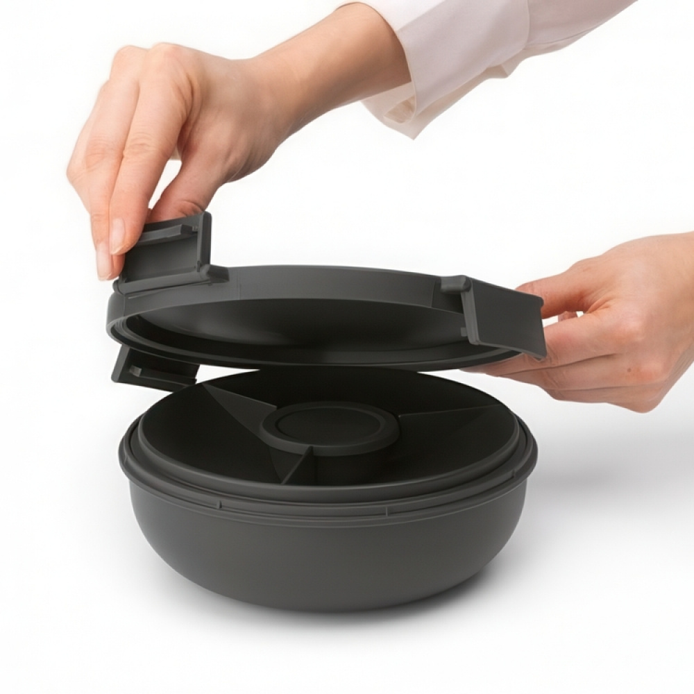 Lunch box, 1,3 L, BRABANTIA MAKE & TAKE LSALAD BOWL, Ø 21 x H 7,5 cm in the group Storage / Kitchen storage / Food containers / SmartStore food containers at SmartaSaker.se (42114)