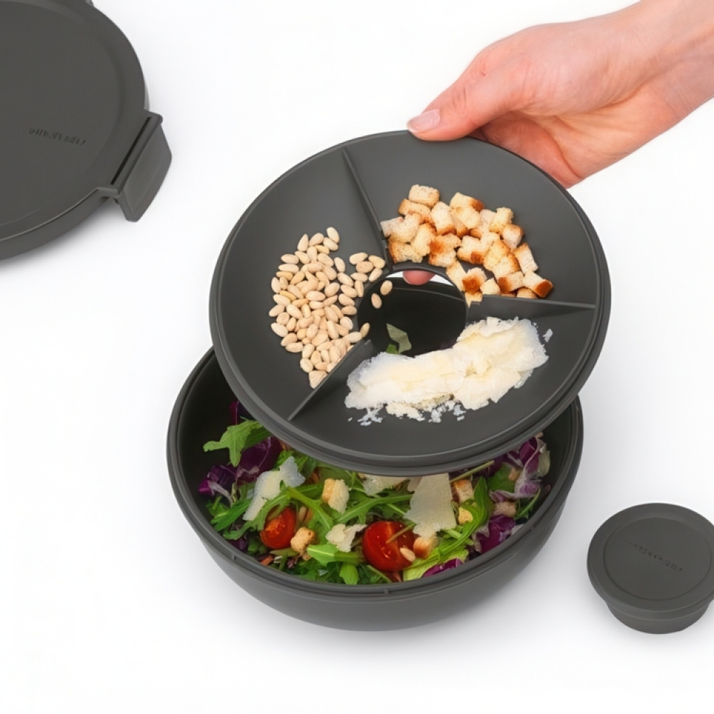 Lunch box, 1,3 L, BRABANTIA MAKE & TAKE LSALAD BOWL, Ø 21 x H 7,5 cm in the group Storage / Kitchen storage / Food containers / SmartStore food containers at SmartaSaker.se (42114)