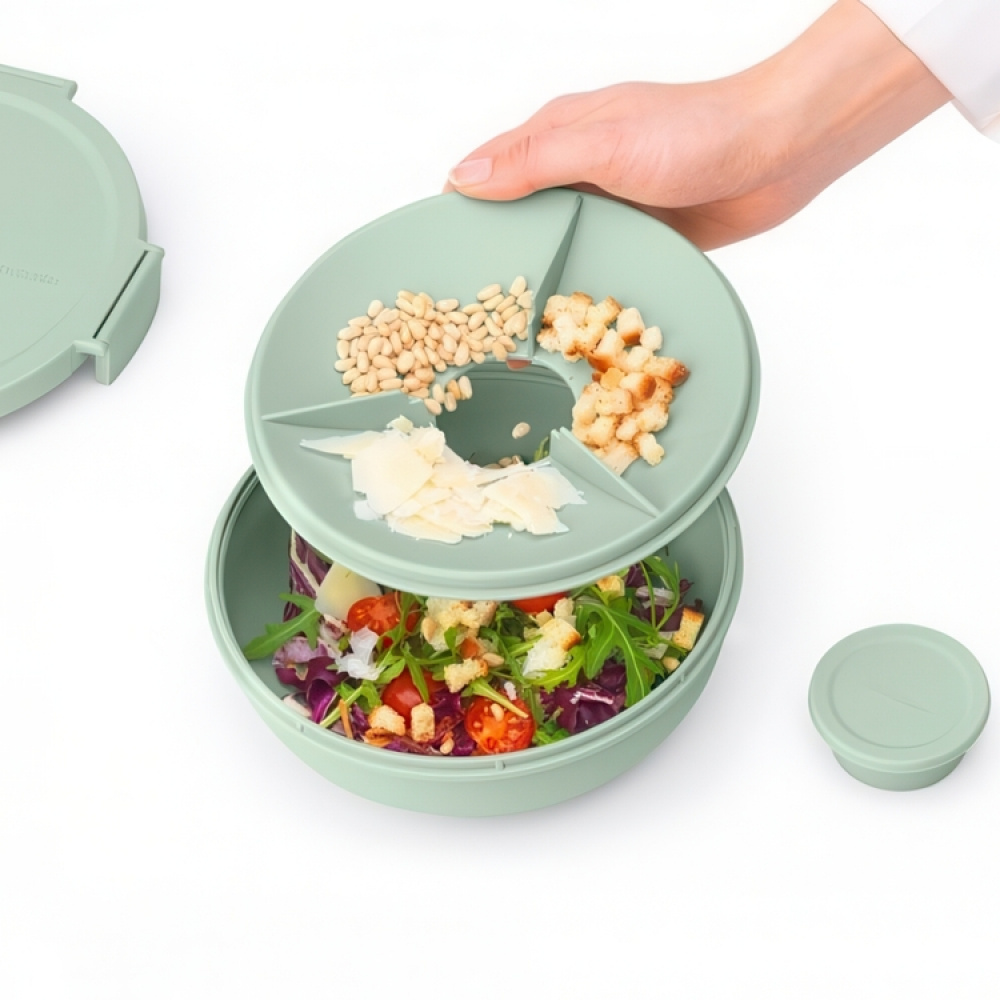 Lunch box, 1,3 L, BRABANTIA MAKE & TAKE LSALAD BOWL, Ø 21 x H 7,5 cm in the group Storage / Kitchen storage / Food containers / SmartStore food containers at SmartaSaker.se (42114)