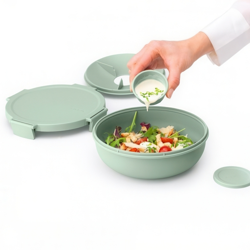 Lunch box, 1,3 L, BRABANTIA MAKE & TAKE LSALAD BOWL, Ø 21 x H 7,5 cm in the group Storage / Kitchen storage / Food containers / SmartStore food containers at SmartaSaker.se (42114)