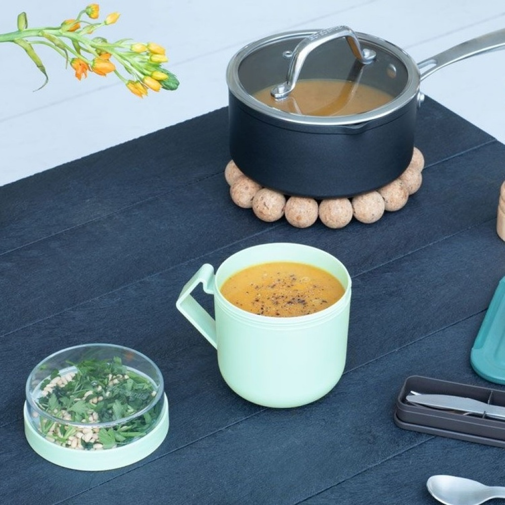 Bowl with lid, 0,6 L, BRABANTIA MAKE & TAKE SOUP MUG, Ø 11 x H 13 cm in the group Storage / Kitchen storage / Food containers at SmartaSaker.se (42115)