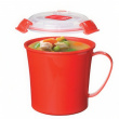 Soup Mug, 66,ml. MICROWAVE , 14 x 11 x H 12 cm, Red Soup Mug, 66,ml. MICROWAVE , 14 x 11 x H 12 cm, Red