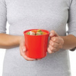 Soup Mug, 66,ml. MICROWAVE , 14 x 11 x H 12 cm, Red Soup Mug, 66,ml. MICROWAVE , 14 x 11 x H 12 cm, Red