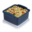 Lunch box with cutlery, 1,2 L, LUNCH PLUS RENEW, 15,5 x 15 x H 8 cm, Blue Lunch box with cutlery, 1,2 L, LUNCH PLUS RENEW, 15,5 x 15 x H 8 cm, Blue