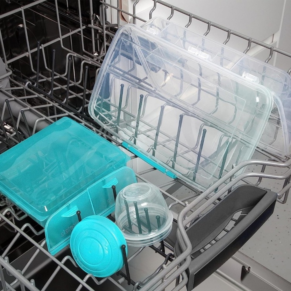 Lunch box with compartments, 1,76 Liter, SISTEMA BENTO BOX TO GO, Mint in the group Storage / Kitchen storage / Food containers / Lunch boxes and Bento at SmartaSaker.se (42120)