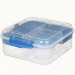 Lunch box with compartments, 1,25 L, SISTEMA BENTO CUBE TO GO