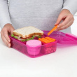 Lunch box with compartments, 1,65 L, SISTEMA BENTO LUNCH Lunch box with compartments, 1,65 L, SISTEMA BENTO LUNCH