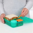 Lunch box with compartments, 1,65 L, SISTEMA BENTO LUNCH Lunch box with compartments, 1,65 L, SISTEMA BENTO LUNCH