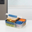 Lunch box with compartments, 1,65 L, SISTEMA BENTO TO GO
