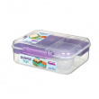 Lunch box with compartments, 1,65 L, SISTEMA BENTO TO GO