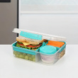Lunch box with compartments, 1,65 L, SISTEMA BENTO TO GO