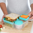 Lunch box with compartments, 1,65 L, SISTEMA BENTO TO GO
