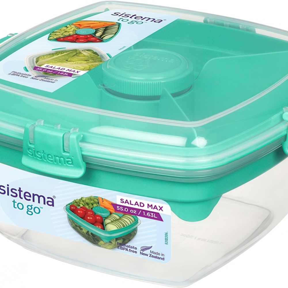 Lunch box, 1.63 L, SALAD TO GO MAX in the group Storage / Kitchen storage / Food containers / SmartStore food containers at SmartaSaker.se (42126)