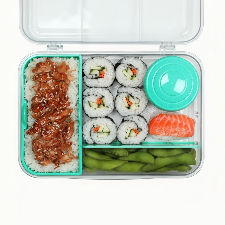 Lunch box with compartments, 1,48 Liter, SISTEMA BENTO CREATE in the group Storage / Kitchen storage / Food containers / Lunch boxes and Bento at SmartaSaker.se (42129)