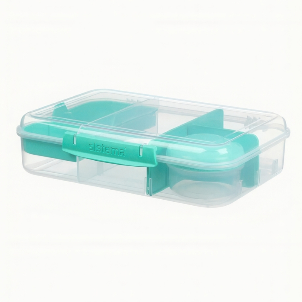 Lunch box with compartments, 1,48 Liter, SISTEMA BENTO CREATE in the group Storage / Kitchen storage / Food containers / Lunch boxes and Bento at SmartaSaker.se (42129)