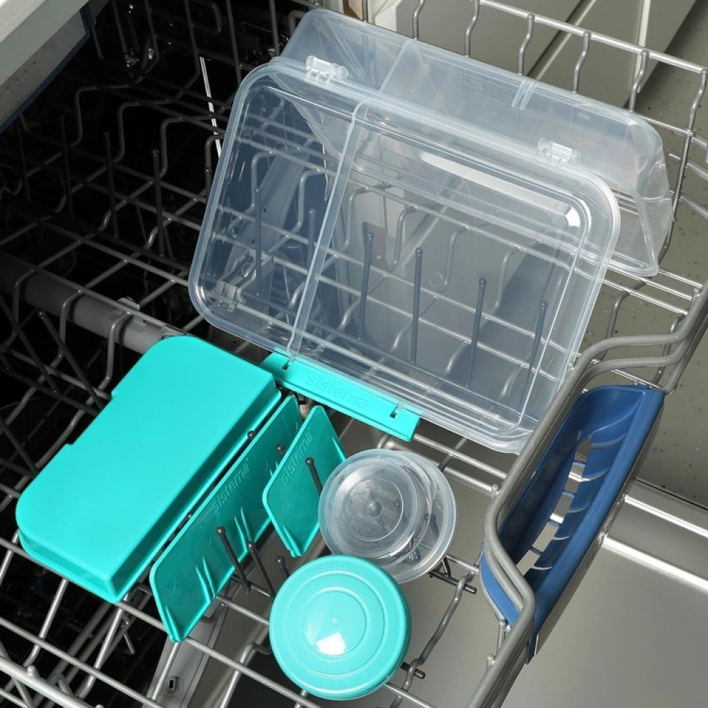 Lunch box with compartments, 1,48 Liter, SISTEMA BENTO CREATE in the group Storage / Kitchen storage / Food containers / Lunch boxes and Bento at SmartaSaker.se (42129)
