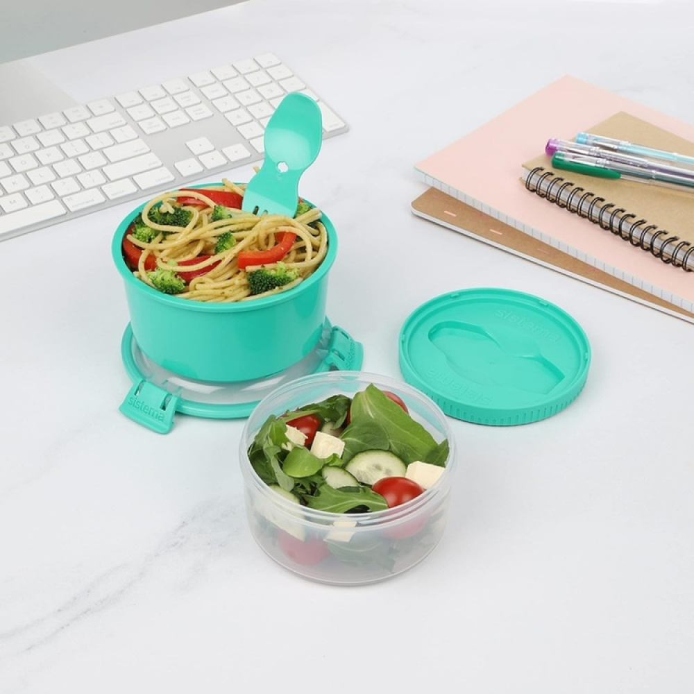 Lunch box with compartments, 965 ml, LUNCH STACK TO GO in the group Storage / Kitchen storage at SmartaSaker.se (42133)