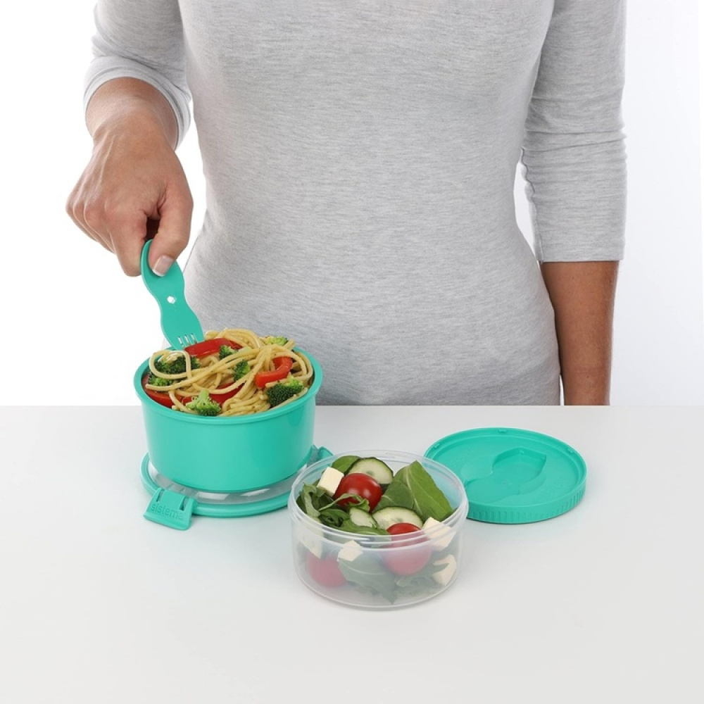 Lunch box with compartments, 965 ml, LUNCH STACK TO GO in the group Storage / Kitchen storage at SmartaSaker.se (42133)