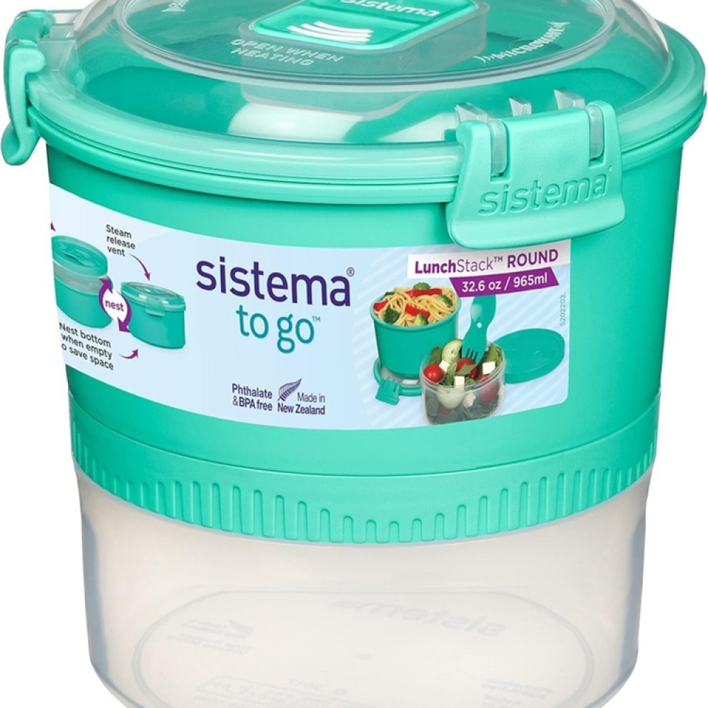 Lunch box with compartments, 965 ml, LUNCH STACK TO GO in the group Storage / Kitchen storage at SmartaSaker.se (42133)