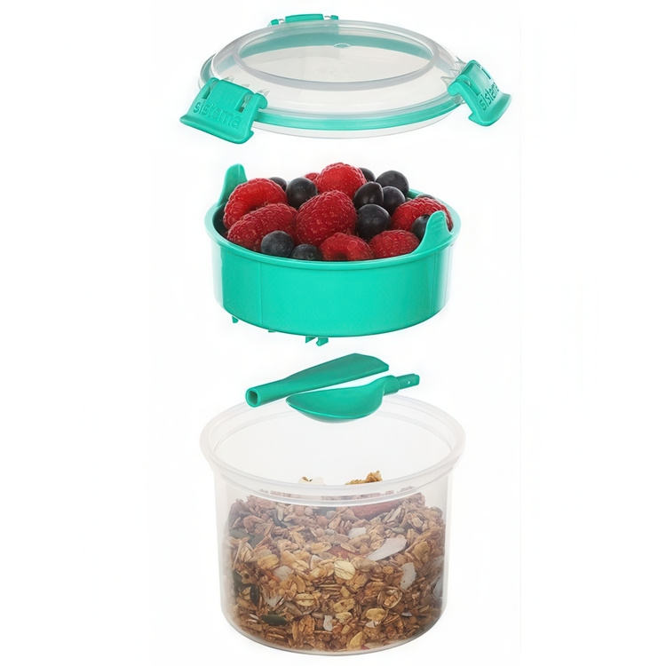 Lunch box divided into compartments, 530 ml, BREAKFAST TO GO in the group Storage / Kitchen storage / Food containers / SmartStore food containers at SmartaSaker.se (42134)