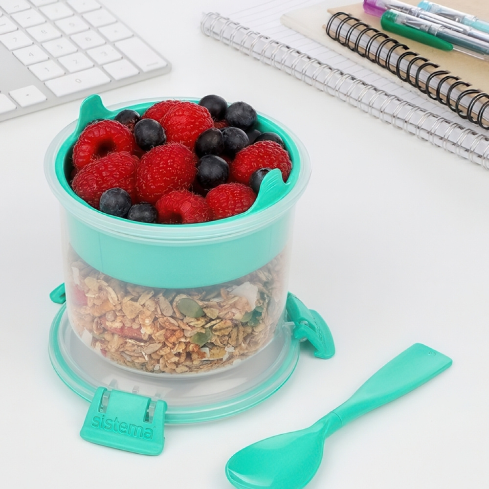Lunch box divided into compartments, 530 ml, BREAKFAST TO GO in the group Storage / Kitchen storage / Food containers / SmartStore food containers at SmartaSaker.se (42134)