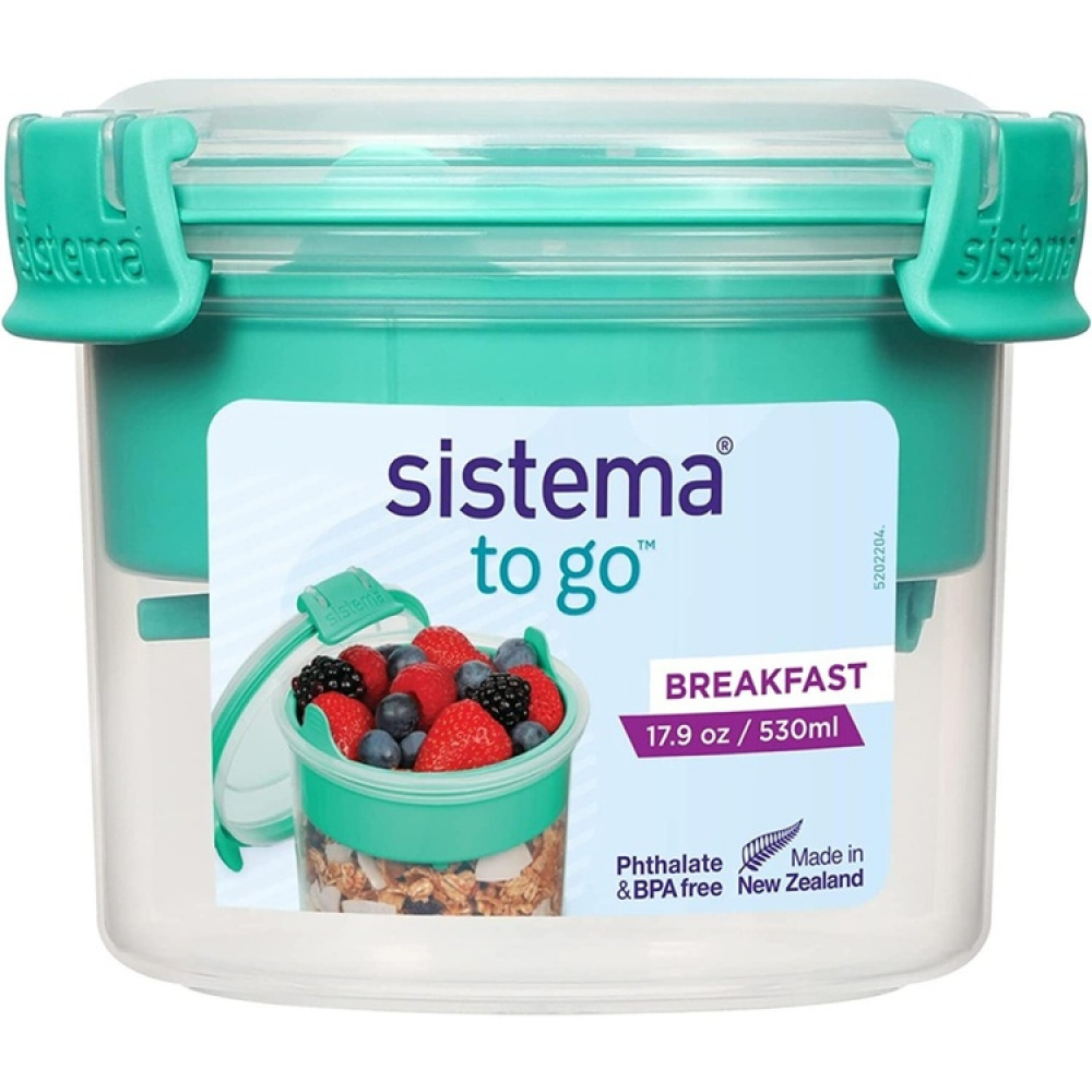 Lunch box divided into compartments, 530 ml, BREAKFAST TO GO in the group Storage / Kitchen storage / Food containers / SmartStore food containers at SmartaSaker.se (42134)