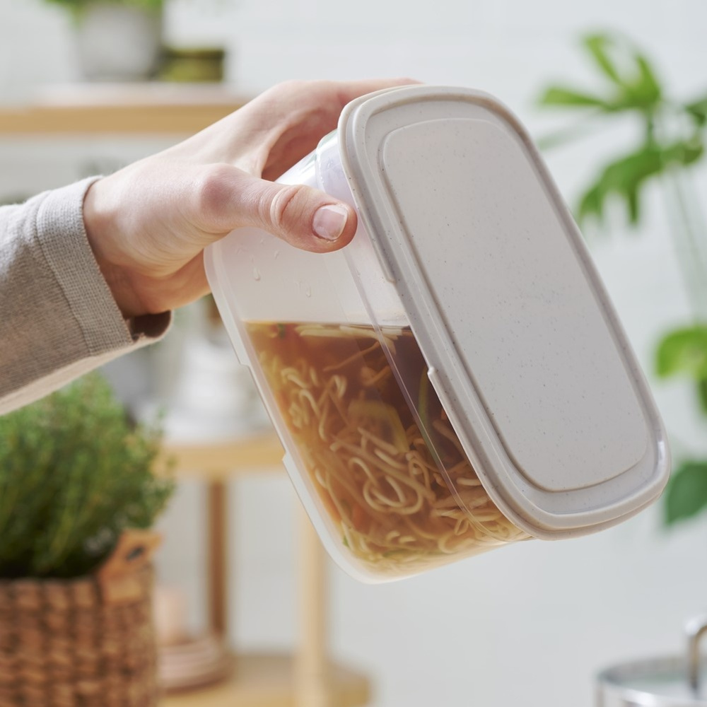 Food storage, 1 L, SMARTSTORE SUSTAIN, Transparent / Earl grey in the group Storage / Kitchen storage / Food containers / Plastic at SmartaSaker.se (42135)