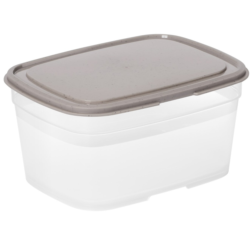 Food storage, 1 L, SMARTSTORE SUSTAIN, Transparent / Earl grey in the group Storage / Kitchen storage / Food containers / Plastic at SmartaSaker.se (42135)