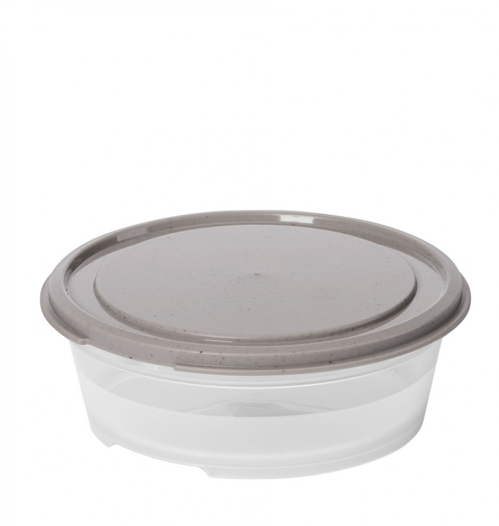 Food storage, Round, 0,3 L, SMARTSTORE SUSTAIN, Transparent /Earl grey in the group Storage / Kitchen storage / Food containers / Plastic at SmartaSaker.se (42137)