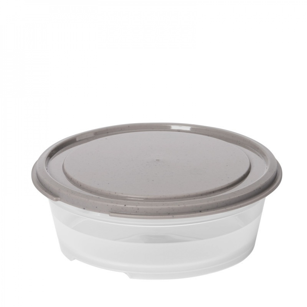 Food storage, Round, 0,3 L, SMARTSTORE SUSTAIN, Transparent /Earl grey in the group Storage / Kitchen storage / Food containers / Plastic at SmartaSaker.se (42137)