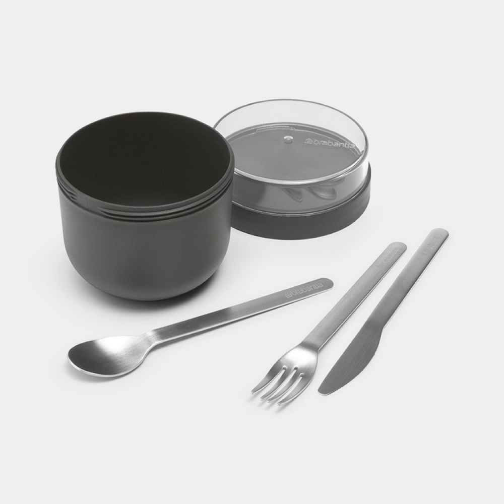 Bowl with lid, 0,5 L, BRABANTIA MAKE & TAKE BREAKFAST, Ø 11 x H 11,1 cm in the group Storage / Kitchen storage / Food containers / Plastic lunch boxes at SmartaSaker.se (42138)