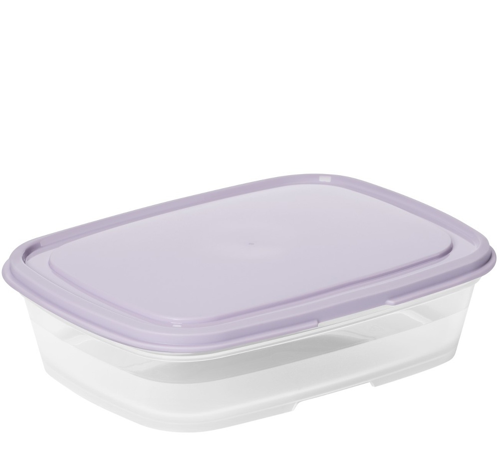 Food storage, 0,5 L, SMARTSTORE FRESH, Transparent / Purple in the group Storage / Kitchen storage / Food containers / SmartStore food containers at SmartaSaker.se (42139)