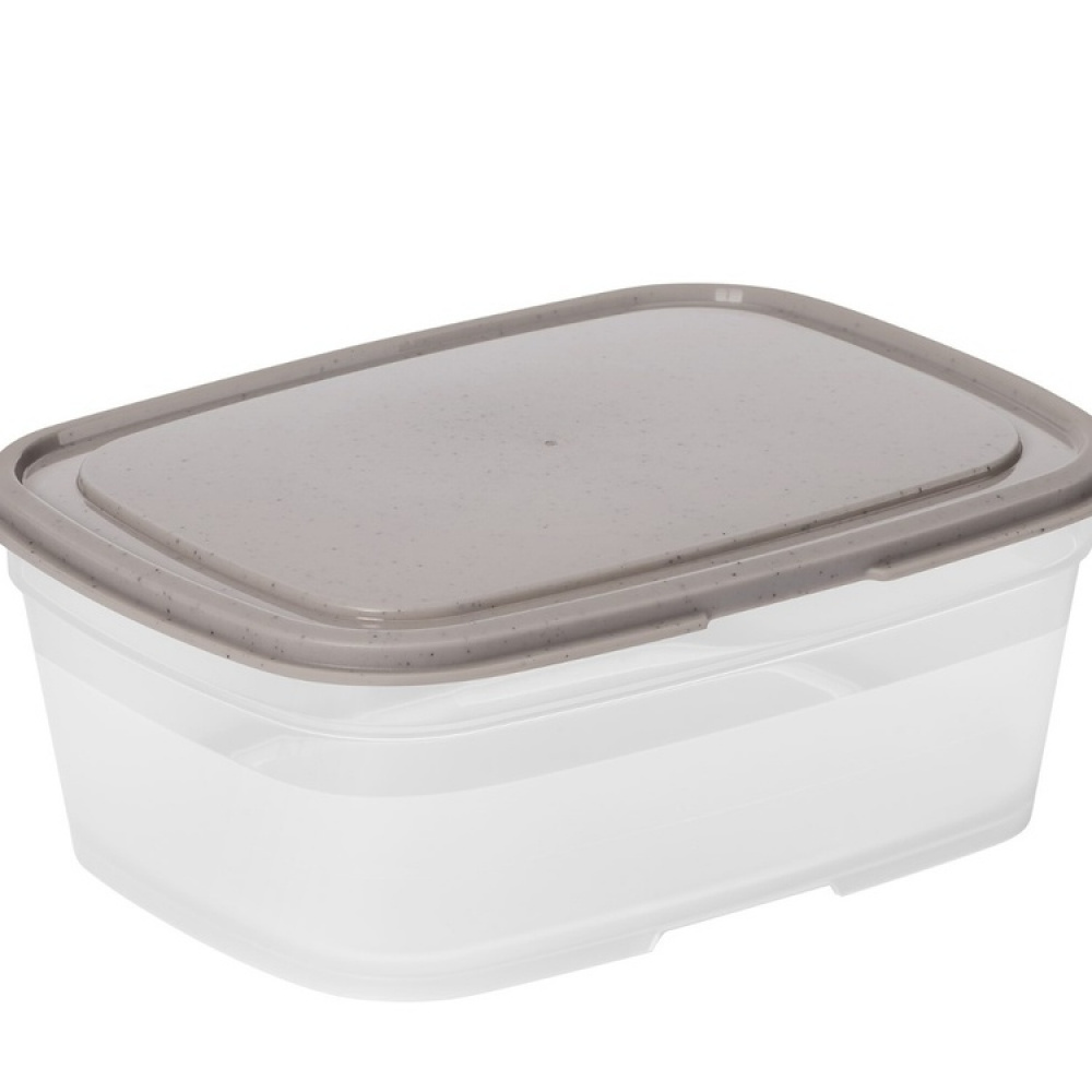 Food storage, 0,8 L, SMARTSTORE SUSTAIN, Transparent / Earl grey in the group Storage / Kitchen storage / Food containers / Plastic lunch boxes at SmartaSaker.se (42143)