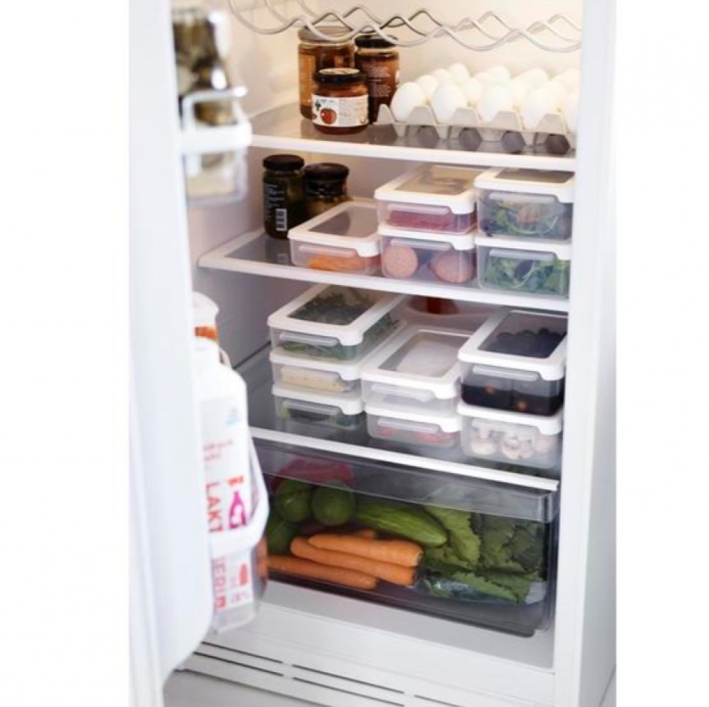 Lunch box, 1 L, SMARTSTORE SNACK, Clear / White in the group Storage / Kitchen storage / Food containers / Plastic at SmartaSaker.se (42147)