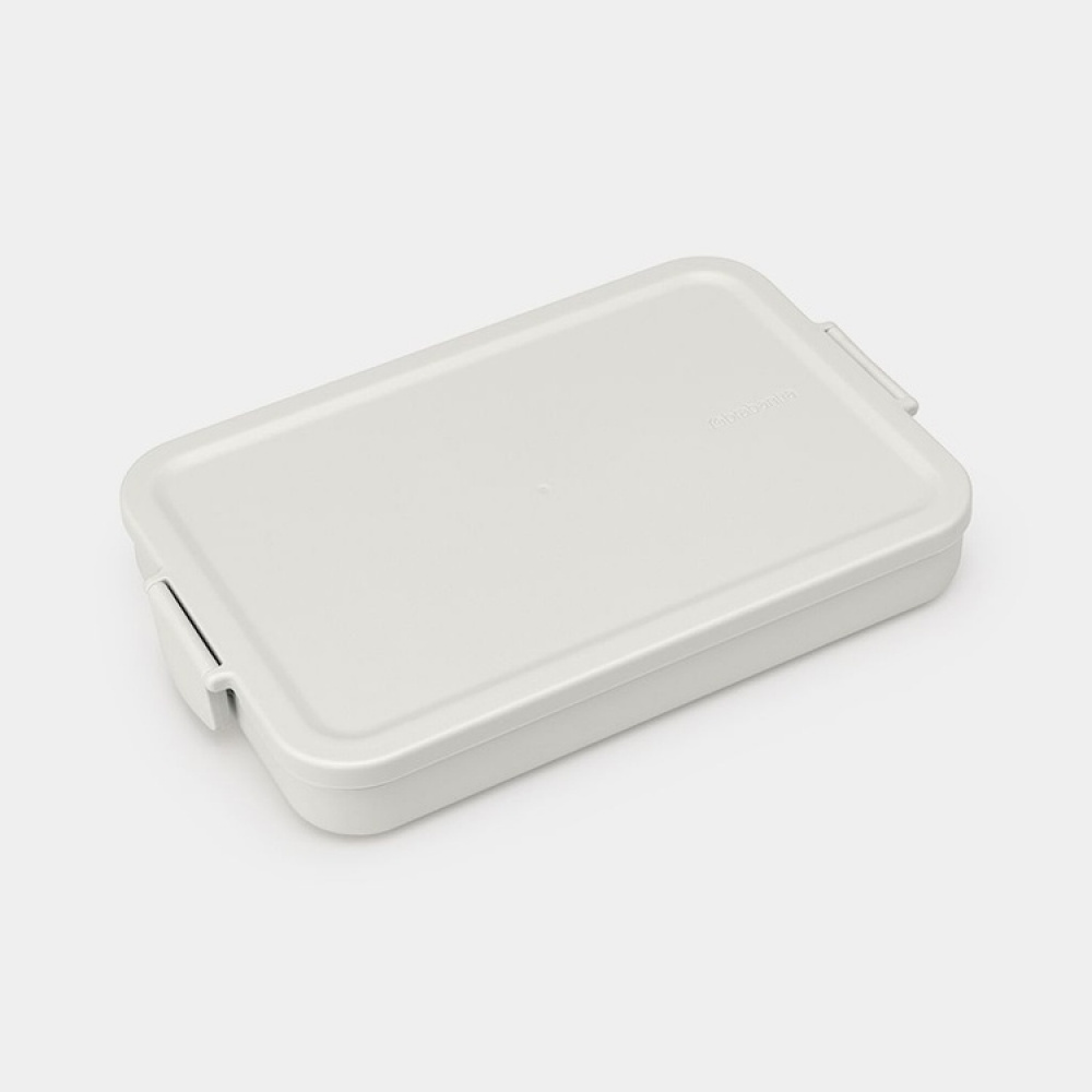 Food storage, 1,1 L, BRABANTIA MAKE & TAKE FLAT LUNCH BOX , 25,5 x 16,7 x H 3,7 cm in the group Storage / Kitchen storage / Food containers / Plastic lunch boxes at SmartaSaker.se (42148)