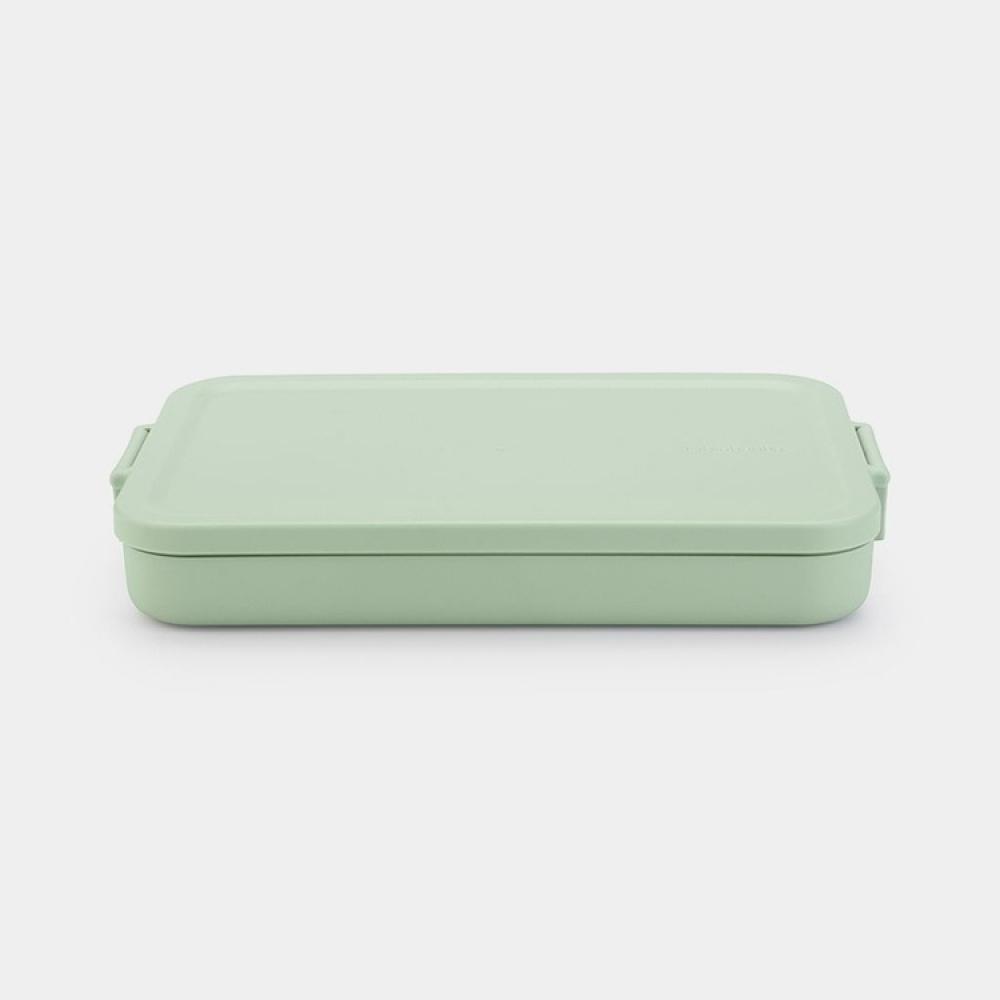 Food storage, 1,1 L, BRABANTIA MAKE & TAKE FLAT LUNCH BOX , 25,5 x 16,7 x H 3,7 cm in the group Storage / Kitchen storage / Food containers / Plastic lunch boxes at SmartaSaker.se (42148)