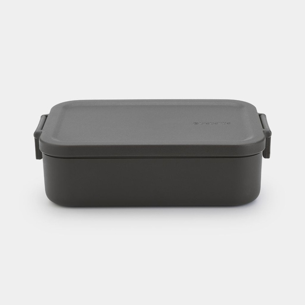 Lunch box 1, 1L, Brabantia, dark grey in the group Storage / Kitchen storage / Food containers / Plastic lunch boxes at SmartaSaker.se (42149)