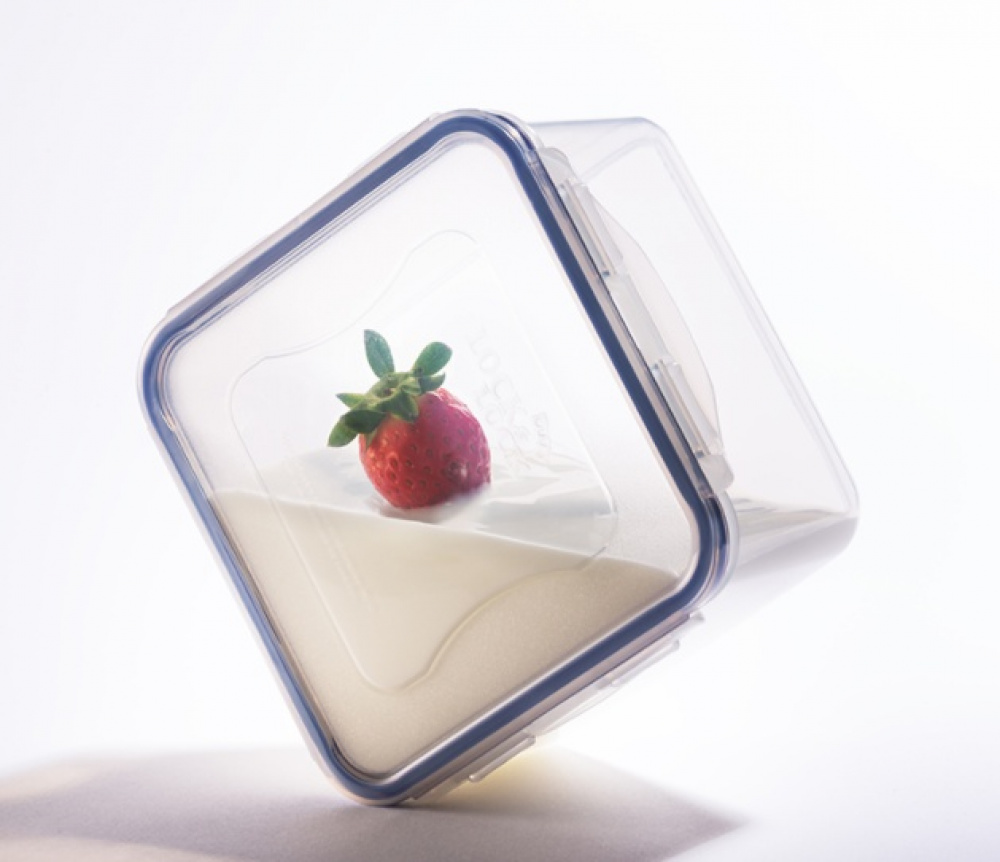 Food Box, 1,1 L, LOCK & LOCK, 18 x 13 x H 9 cm, Clear / Blue in the group Storage / Kitchen storage / Food containers / Plastic at SmartaSaker.se (42152)