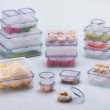 Food Box, 1,1 L, LOCK & LOCK, 18 x 13 x H 9 cm, Clear / Blue Food Box, 1,1 L, LOCK & LOCK, 18 x 13 x H 9 cm, Clear / Blue